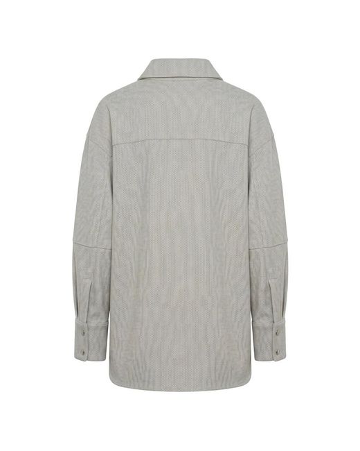 Moorer Lichtgewicht Shirt in het Gray