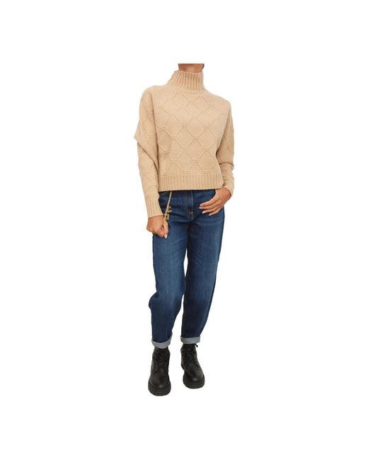 Elisabetta Franchi Blue Turtlenecks