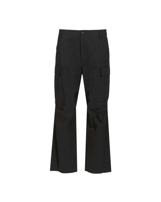 MM6 by Maison Margiela Black Wide Trousers for men