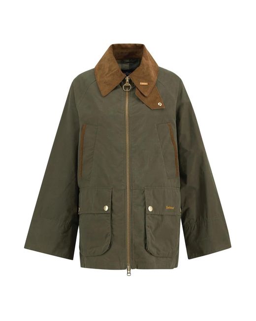 Barbour Fitness ,Groen ,Katoen Icons Bedale Showerproof Jacket in het Green