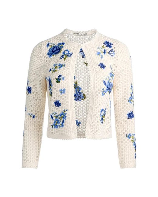Cardigans Alice + Olivia de color Blue