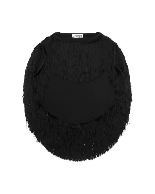 MM6 by Maison Margiela Black Blouses