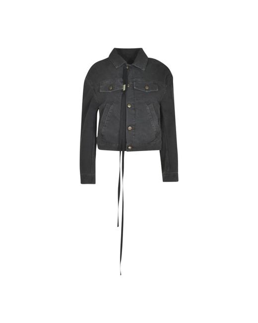 Ann Demeulemeester Black Denim Jackets