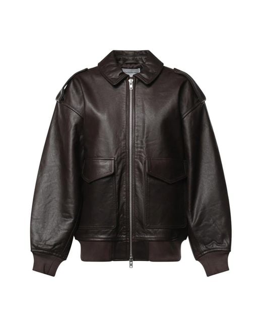 Frankie Shop Black Leather Jackets