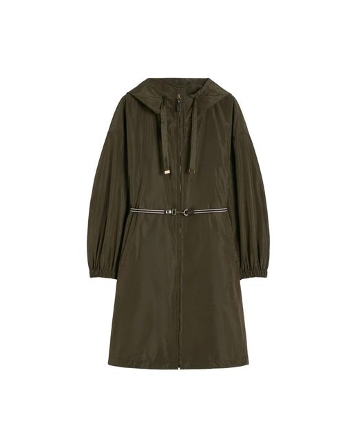 Max Mara Green Trench Coats