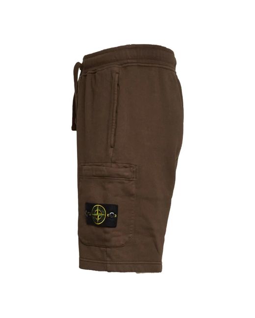Stone Island Brown Casual Shorts for men