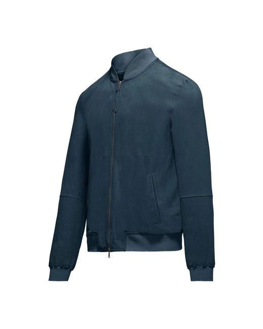 Bomboogie Blue Leather Jackets for men