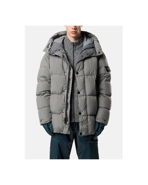 Stone Island Winter Jackets in het Gray voor heren