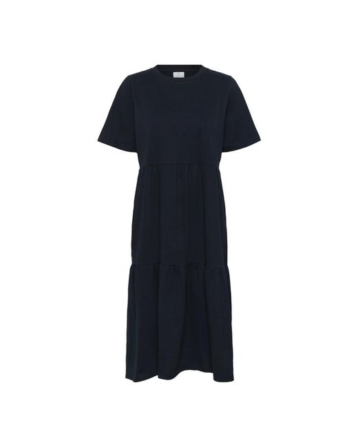 Midi Dresses Kaffe de color Blue