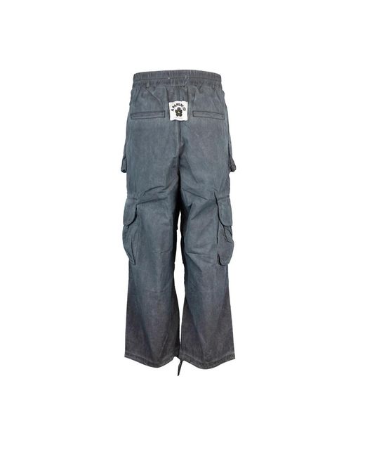 A PAPER KID Gray Wide Trousers for men