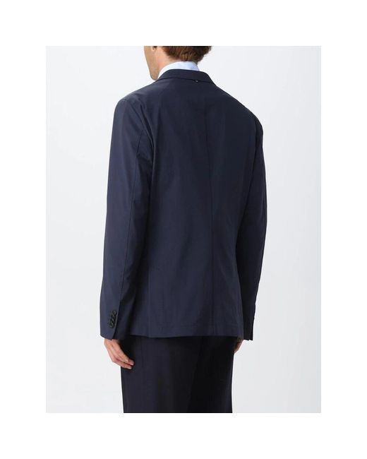 Boss Blauer Zweiknopf-Blazer Mit Taschen in Blue für Herren