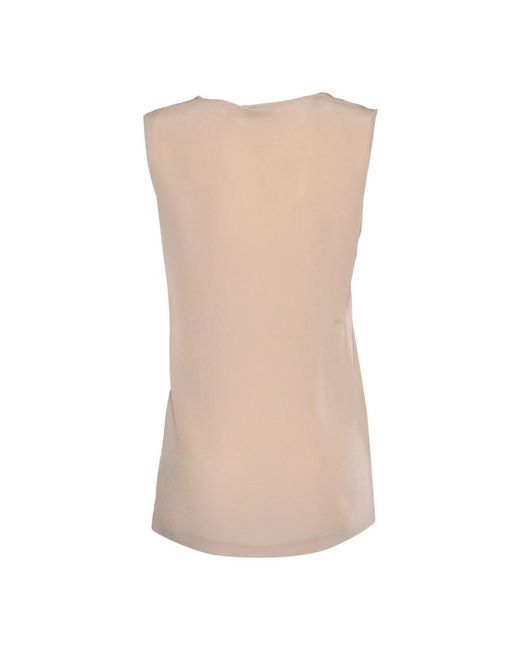 Kangra Brown Sleeveless Tops