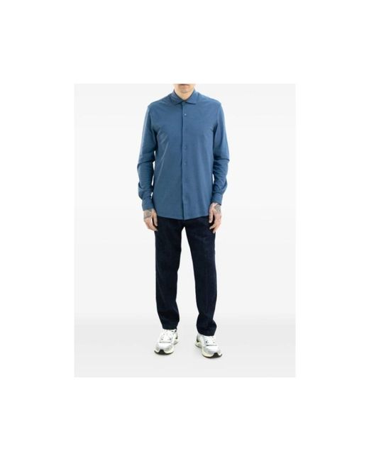 Kiton Capri Camicia in het Blue voor heren
