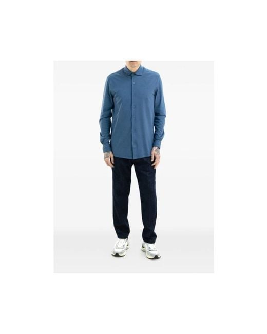 Kiton Capri Camicia in het Blue voor heren