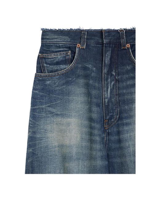 MM6 by Maison Martin Margiela Wide Jeans in het Blue