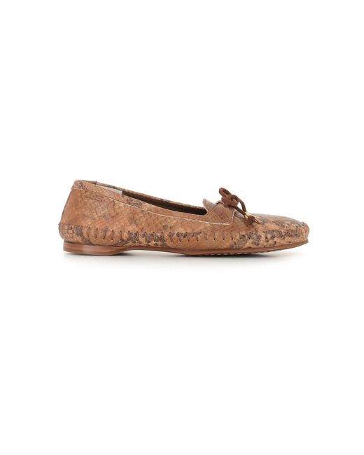 Alexander Hotto Brown Python-Effekt Slipper