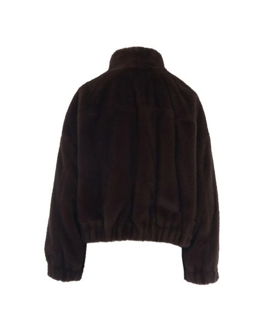 Max Mara Black Faux Fur & Shearling Jackets