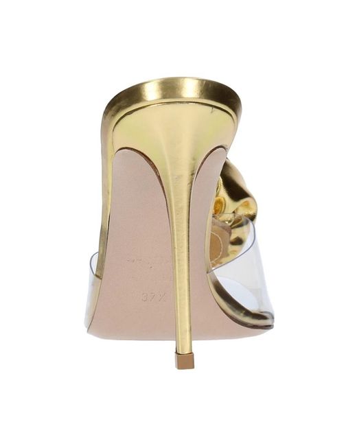 Le Silla Metallic Heeled Mules