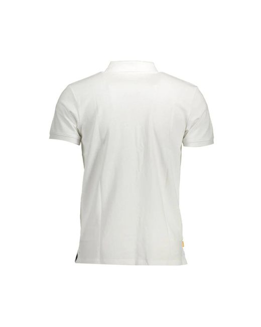 Timberland Tops ,Wit ,Katoen Slim Fit Polo Shirt in het White voor heren