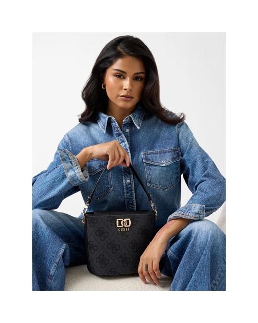 Guess Black Shoulder Bags