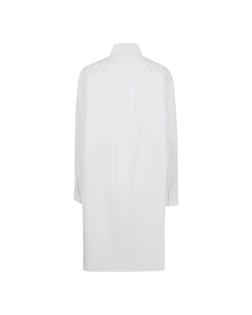 Ermanno Scervino White Shirt Dresses