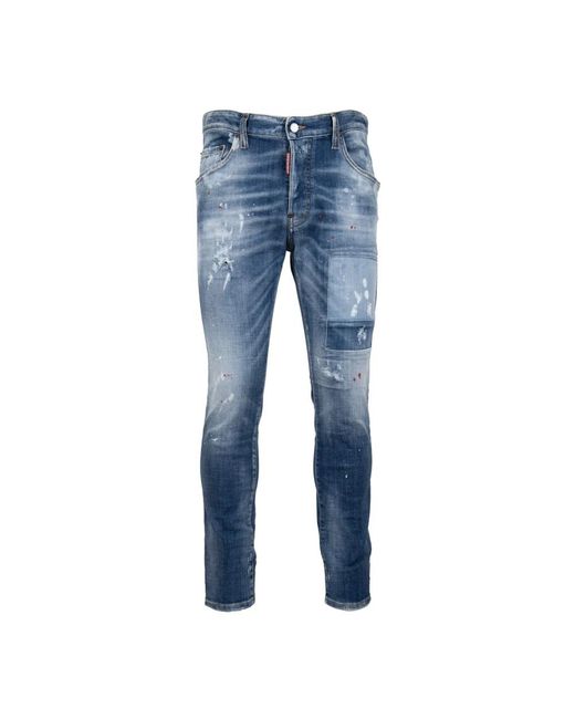 DSquared² Blue Skinny Fit Jeans for men