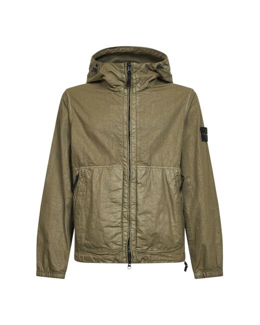 Stone Island Green Light Jackets for men