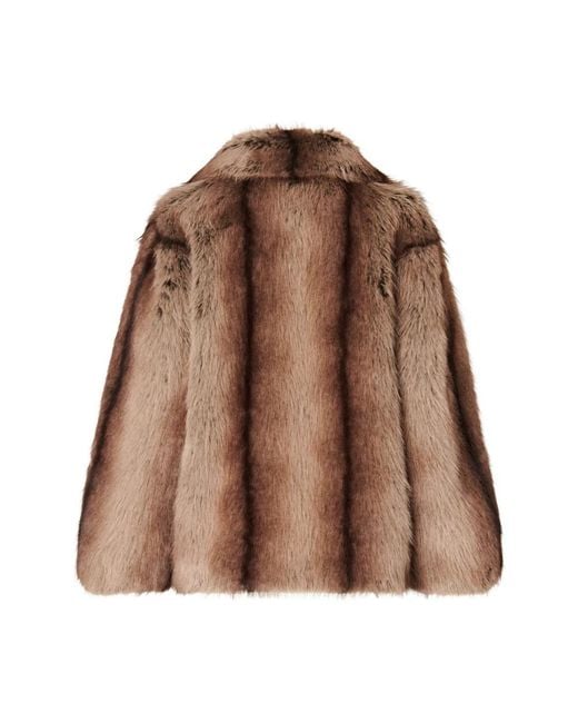 Pinko Brown Faux Fur & Shearling Jackets