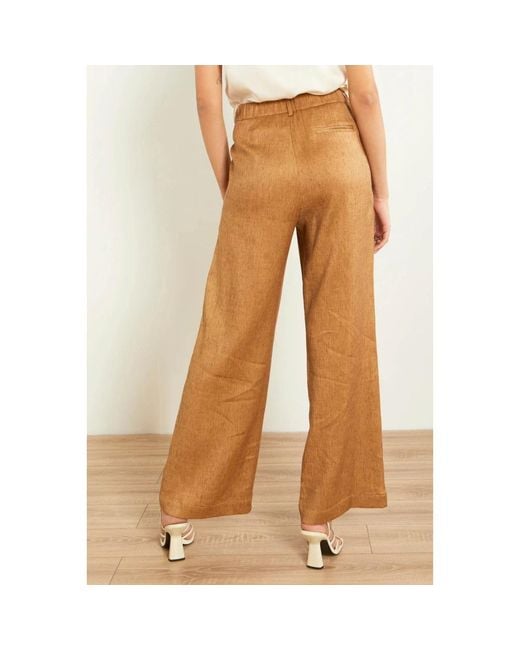 Souvenir Clubbing Brown Wide Trousers