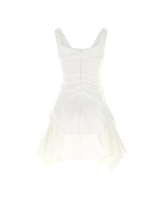 McQueen White Party Dresses