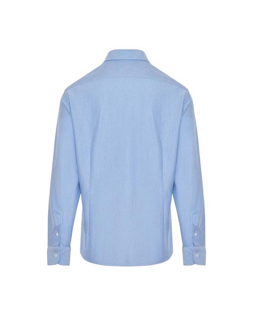 Fedeli Blue Casual Shirts for men