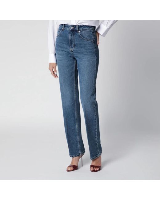 Victoria Beckham Blue Straight Fit Jeans