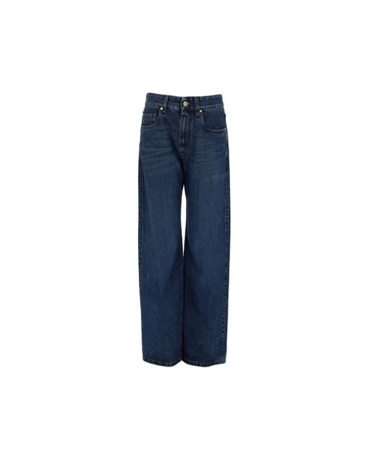 Brunello Cucinelli Blue Wide Jeans