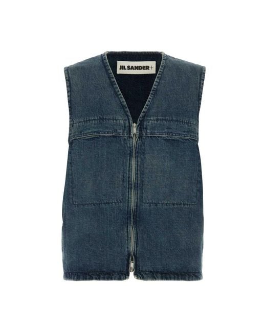 Vests Jil Sander pour homme en coloris Blue