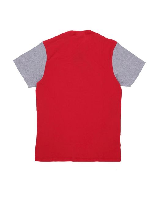 Mitchell & Ness Tops ,Rood ,Nhl Kleurblokkerend T-Shirt Detred voor heren