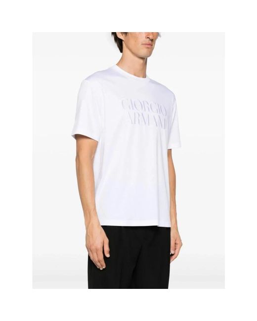 Giorgio Armani U090 t-shirt - stilvoll und bequem in White für Herren
