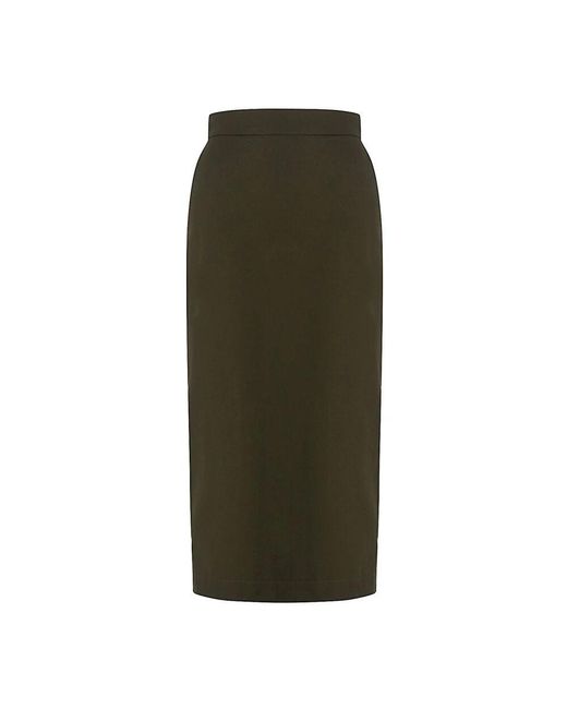Max Mara Green Eleganter Rock Mit Einzigartigem Design