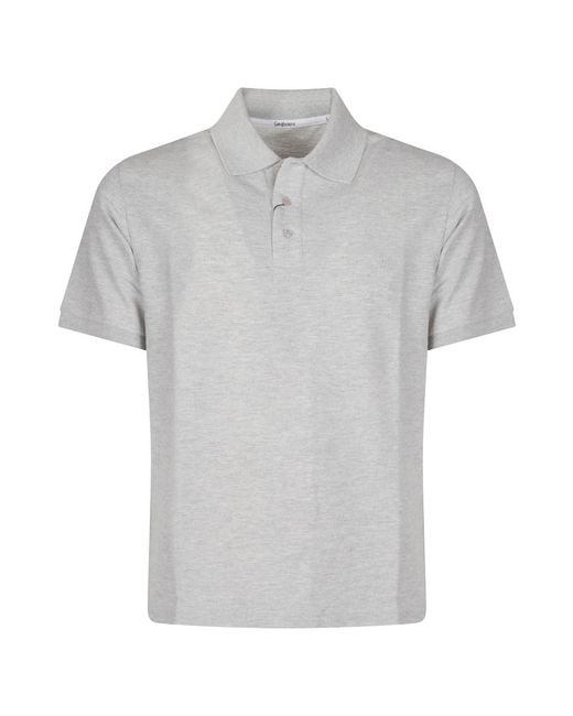 Saint Laurent Gray Polo Shirts for men