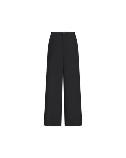 Jil Sander Black Wide Trousers for men