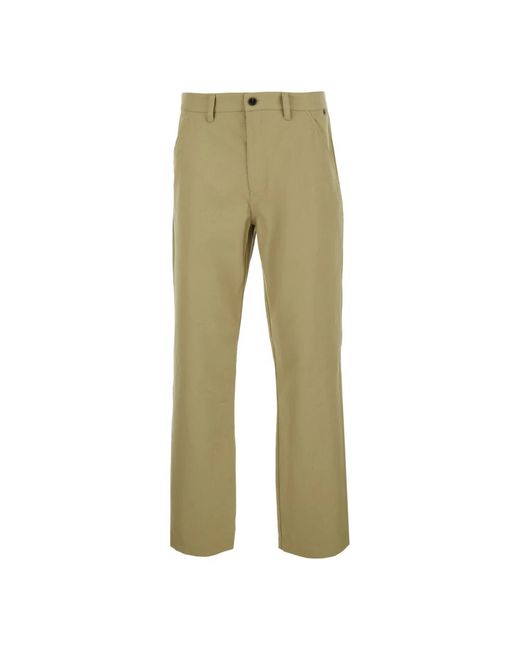 Straight Trousers Burberry de hombre de color Green
