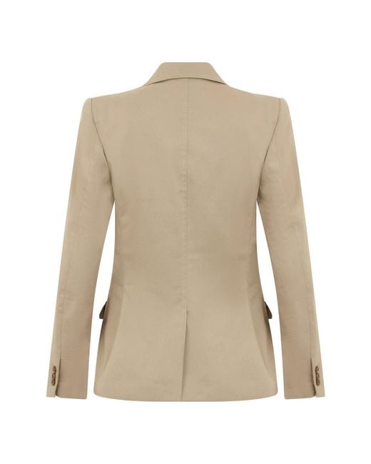 Alberta Ferretti Natural Blazers
