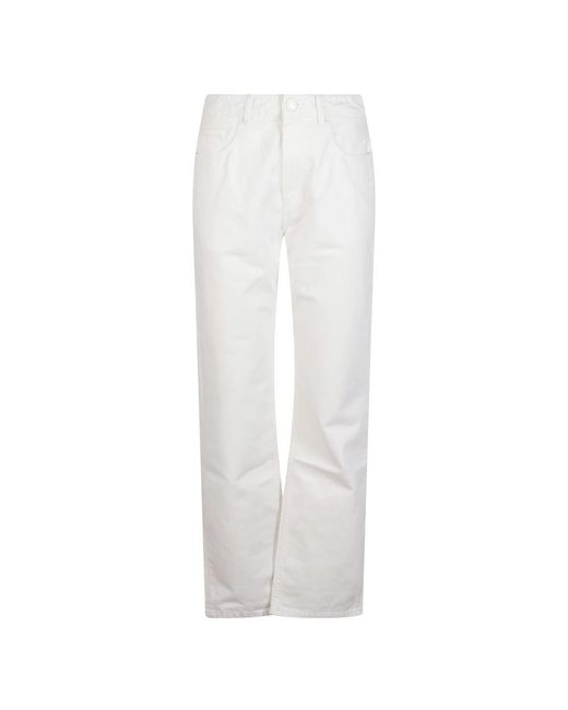 AMI Belt Loop Jeans in het White