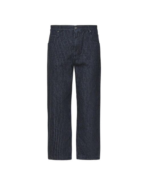 Fendi Blue Straight Fit Jeans for men