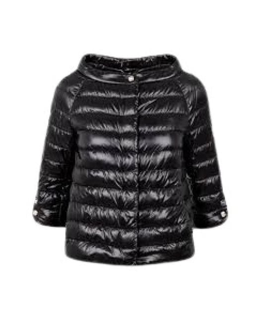 Herno Black Down Jackets