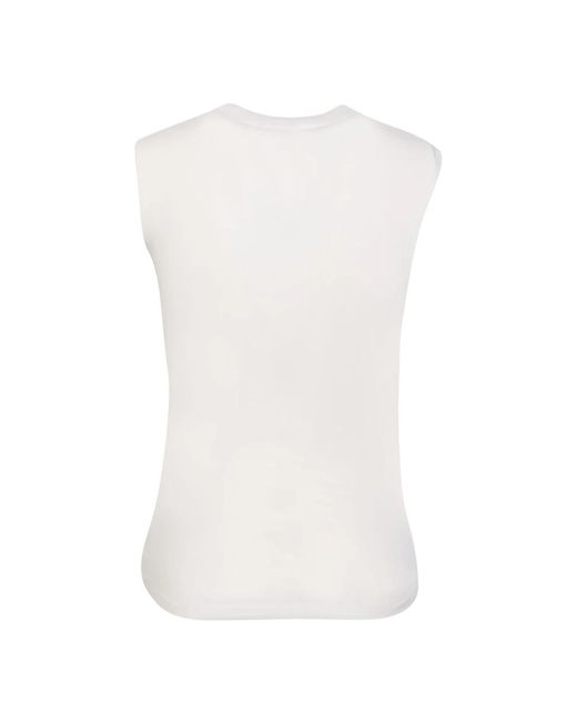 Ambush Tops ,Wit ,Katoen Elegante Witte Mouwloze Top in het White