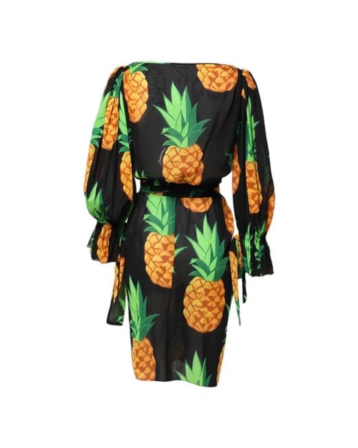 Dolce & Gabbana Green Wrap Dresses