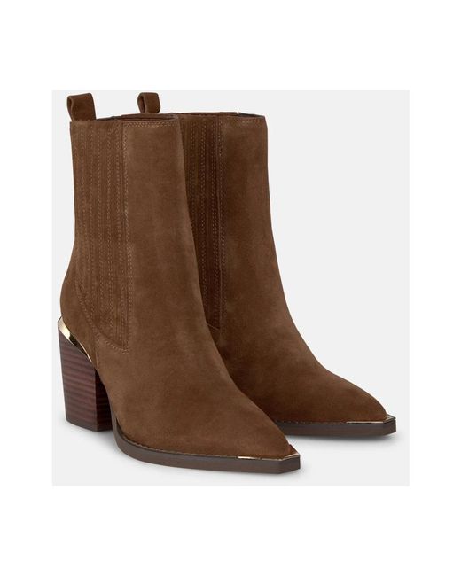Alma En Pena. Brown Cowboy & Biker Boots