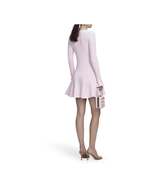 Self-Portrait Purple Short Dresses