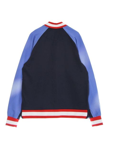 Nike Fitness ,Veelkleurig ,Polyester Brooklyn Nets Lichtgewicht V-Hals Sweatshirt in het Blue voor heren