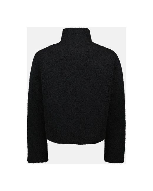 Courreges Jassen ,Zwart ,Leer Zwarte Bomberjack Met Nep Leer in het Black voor heren
